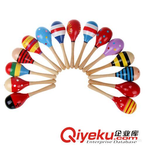幼兒樂器 奧爾夫樂器中號木制卡通沙錘沙球敲打搖鈴 早教益智地攤熱賣玩具