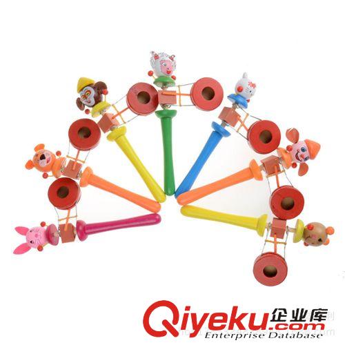 幼兒樂器 廠家直銷爆款木制玩具木頭人短款搖搖鼓/手搖鼓 地攤廟會熱賣產品原始圖片3