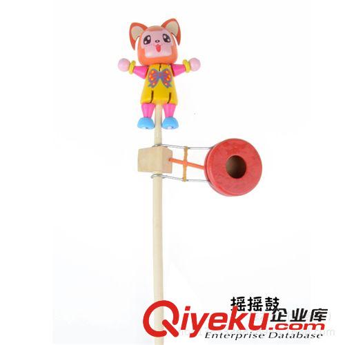 幼兒樂(lè)器 新款熱賣爆款木制玩具木頭人搖搖鼓 卡通木偶手搖鼓 地?cái)倧R會(huì)熱賣原始圖片3
