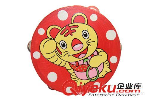 幼兒樂器 奧爾夫打擊樂器 嬰幼兒音樂早教啟蒙玩具 木制卡通皮鼓搖鈴原始圖片3