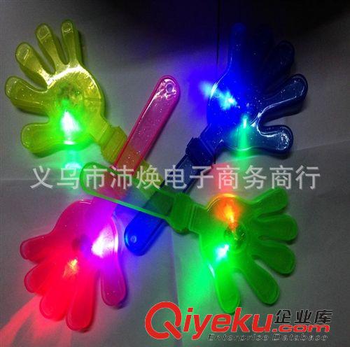 助威玩具 28大號(hào)發(fā)光拍手器熒光手掌拍拍手器拍拍手拍掌閃光手拍原始圖片3
