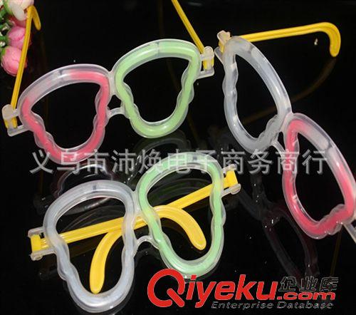 熒光棒 熒光眼鏡 骷髏頭熒光眼鏡架子 眼睛配件原始圖片2
