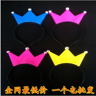 發(fā)夾 發(fā)光蝴蝶結(jié)發(fā)夾 閃光米妮米奇發(fā)箍 熒光頭箍 兒童玩具地攤批發(fā)