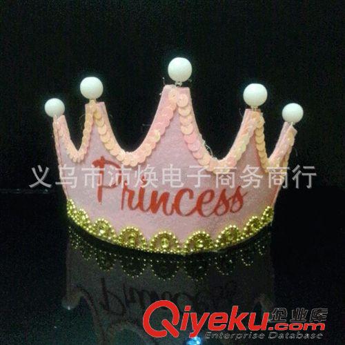 發(fā)夾 促銷 生日帽公主hg帽子生日頭飾生日派對用品 發(fā)光hg 王子帽原始圖片3