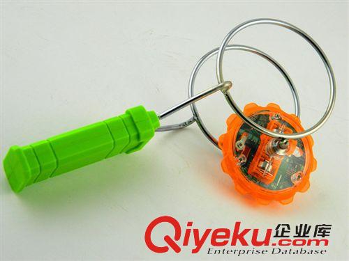 陀螺 飛轉陀螺 軌道魔力磁性閃光陀螺 七彩發(fā)光玩具 手搖陀螺原始圖片2