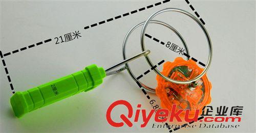 陀螺 飛轉陀螺 軌道魔力磁性閃光陀螺 七彩發(fā)光玩具 手搖陀螺原始圖片3