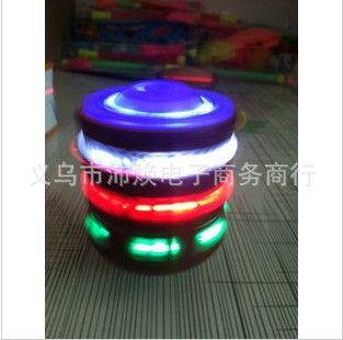 懷舊玩具 閃光陀螺/七彩音樂陀螺/仿木陀螺/發光玩具、發光玩具批發原始圖片3
