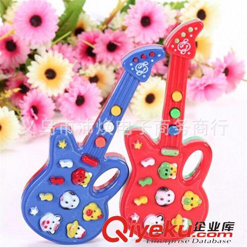 懷舊玩具 兒童電子音樂吉他12首童謠 電子琴 嬰幼兒玩具原始圖片2