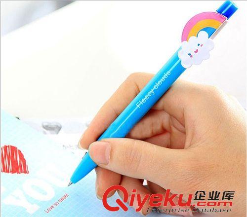 家居百貨 tj 七彩虹筆 圓珠筆 翅膀韓國款文具批發小清新可愛卡通