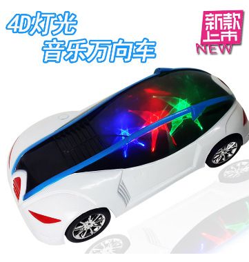 车模型 4D电动灯光音乐万向车 概念车模型玩具 玩具批发混批 厂家直销