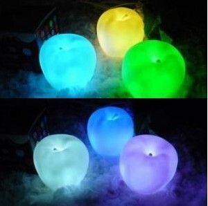 搪膠夜燈 七彩蘋果燈 七彩蘋果小夜 小夜燈變色燈 情人節禮物原始圖片2
