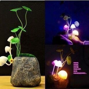插電夜燈 阿凡達蘑菇燈/七彩燈光控感應燈/led小夜燈原始圖片3