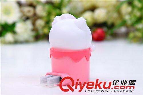 插電夜燈 卡通KT貓光控感應燈 光控節能燈 寶寶的{za} 超可愛 小禮物原始圖片3