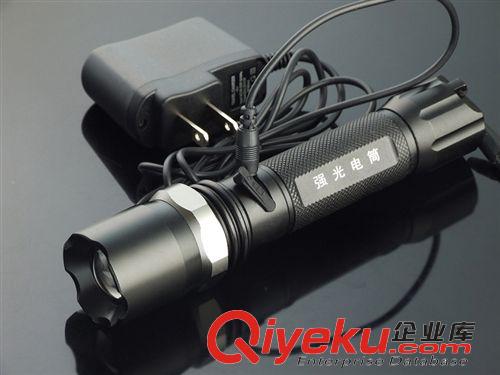 強光手電 （套裝）XPE旋轉調光充電手電筒/鋁合金強光手電筒（新品）原始圖片3