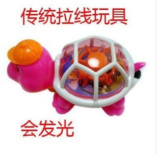 嬰兒玩具 拉線(xiàn)烏龜 會(huì)跑會(huì)發(fā)光的小烏龜 傳統(tǒng)拉線(xiàn)閃光烏龜 發(fā)光玩具原始圖片2