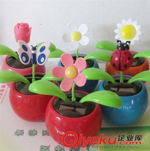 百貨，文具 太陽能蘋果花 汽車裝飾品 蘋果公仔太陽能搖頭娃娃汽車擺件原始圖片2