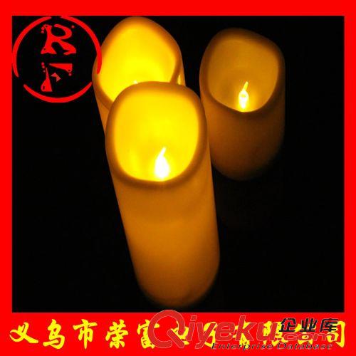 LED發(fā)光蠟燭 批發(fā)圓柱形LED電子蠟燭燈 仿真婚慶燭臺(tái)蠟燭 出口歐美 發(fā)光蠟燭原始圖片2