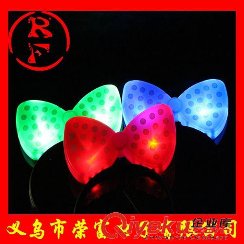 LED發(fā)光頭飾 發(fā)光蝴蝶結(jié) 閃光fk蝴蝶結(jié)發(fā)夾 米妮頭箍 新奇特發(fā)箍 出口歐美原始圖片3