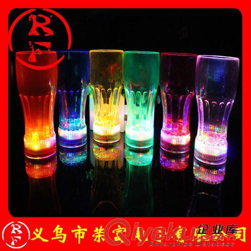LED發(fā)光酒杯 多彩閃光大號可樂杯  發(fā)光杯子 led閃光杯 夜光杯 出口歐美原始圖片2