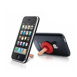 紅繩手機 創(chuàng)意馬桶抽造型吸盤手機支架 掛件 iPhone 4 5s看電影手機小支架原始圖片3