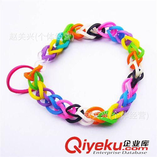 發(fā)圈發(fā)飾 2014新款Loom Bands彩虹手工編織器DIY橡皮筋手環(huán)編織手鏈簡裝原始圖片3