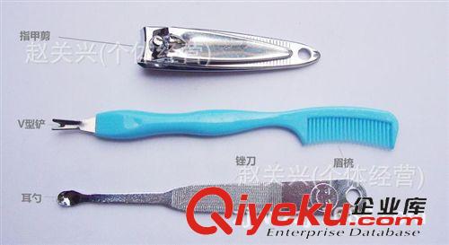 美容工具 批發美甲化妝工具 小禮品三件套裝 指甲剪去死皮鏟指甲挫刀原始圖片2