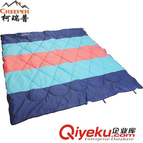 柯瑞普-睡袋 柯瑞普 正品戶外信封式冬季棉睡袋 搖粒絨極限-5℃彩虹睡袋 批發(fā)原始圖片3