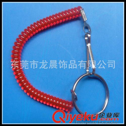 ☆手機繩☆ 廠家直銷 PVC彈簧繩 紅色生活用品彈簧掛繩 長短拉伸彈簧繩原始圖片2