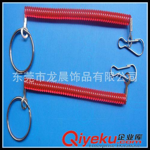 ☆手機繩☆ 廠家直銷 PVC彈簧繩 紅色生活用品彈簧掛繩 長短拉伸彈簧繩原始圖片3