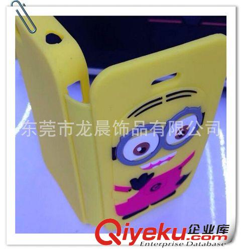 ☆卡通硅膠手機(jī)套☆ 卑鄙的我 立體小黃人新品iphone4硅膠手機(jī)套 4s手機(jī)殼 神偷奶爸