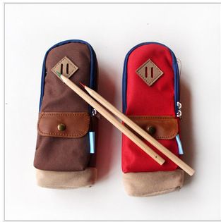 袋子||包包||盒子 廠家直銷(xiāo) 印象英倫 韓國(guó)可愛(ài)大容量 帆布筆袋 碎花小書(shū)包筆袋原始圖片3