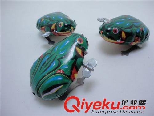 新品更新專區(qū) 批發(fā)益智玩具 發(fā)條上鏈鐵皮青蛙 童年懷舊仿真蹦跳青蛙 地?cái)偀徜N