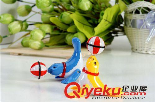 新品更新專區(qū) 批發(fā)益智玩具 海獅頂球發(fā)條玩具 小海豚360度旋轉(zhuǎn)上鏈玩具原始圖片3