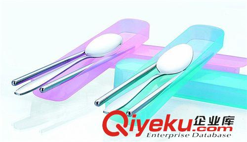 野炊精品專區(qū) 出口韓國(guó)便攜餐具三件套裝盒子 戶外出差不銹鋼勺子筷子套裝便攜原始圖片2