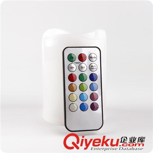 蠟燭系列 18鍵七彩遙控蠟燭燈LED電子石蠟定時蠟燭燈婚慶遙控蠟燭圣誕熱賣原始圖片3