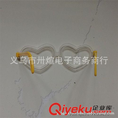 助威道具 廠家直銷 多功能心型發光眼鏡熒光棒配件 眼鏡框批發原始圖片3