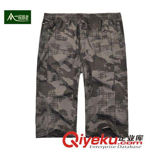 服裝代理加盟 山林探路者2015春裝新款男士休閑七分沙灘褲 修身純棉運(yùn)動(dòng)褲批發(fā)