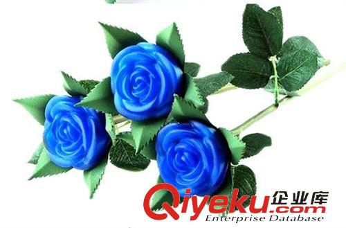 七彩小夜燈 zp夢幻玫瑰花 帶枝仿真電子玫瑰花yb調榭 婚慶禮品情人節禮物