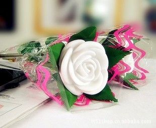七彩小夜燈 zp夢幻玫瑰花 帶枝仿真電子玫瑰花yb調榭 婚慶禮品情人節禮物