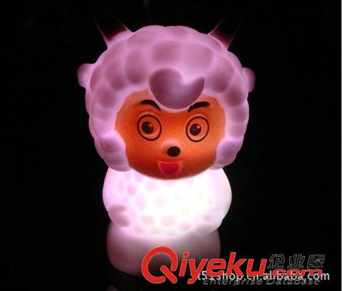 七彩小夜燈 廠家直銷 喜羊羊七彩小夜燈 美羊羊七彩小夜燈地攤熱銷原始圖片2