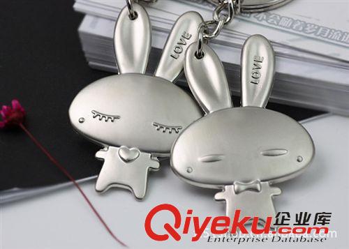 創(chuàng)意家居用品 流氓兔子情侶鑰匙扣 創(chuàng)意韓版情侶鑰匙鏈一對價(jià)原始圖片2