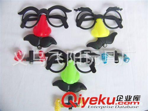 吹龍精品 吹胡子瞪眼 新款吹龍眼塑膠玩具 面具眼鏡 混批玩具 玩具眼鏡原始圖片2
