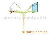 籃球架系列 供應體育器材籃球架圓管雙臂籃球架
