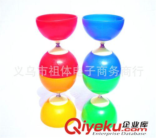 兒童親子游戲樂園 廠家直銷 雙頭皮碗空竹扯鈴空竹軸承帶響空竹