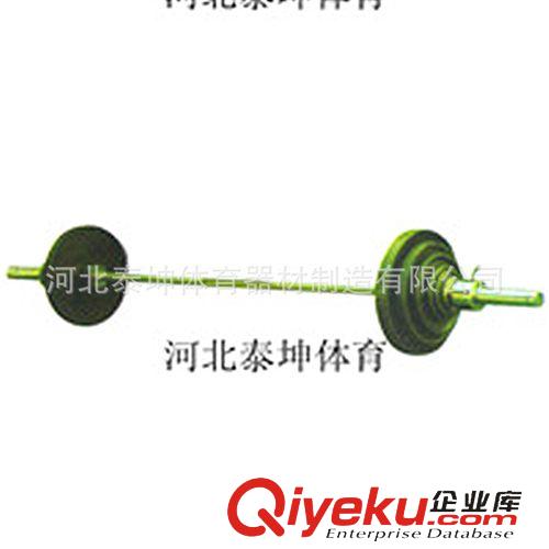舉重系列 廠家生產舉重用品 杠鈴  曲桿藍漆片訓練杠鈴原始圖片3