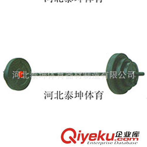 舉重系列 廠家生產舉重用品 杠鈴  曲桿藍漆片訓練杠鈴