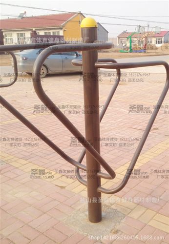 戶外健身路徑產品 單柱雙杠 路徑雙杠 健身路徑 室外小區全民健身路徑器材 圣鑫廠家原始圖片3