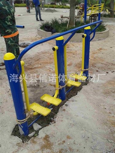 室外健身器材 大量供應(yīng) 室外社區(qū)太空漫步機 雙人地埋式漫步機健身路徑原始圖片2