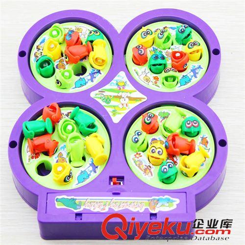 電動玩具 {gj}貝比 電動釣魚兒通玩具批發 四盤釣魚 磁性 鍛煉眼手協調能力