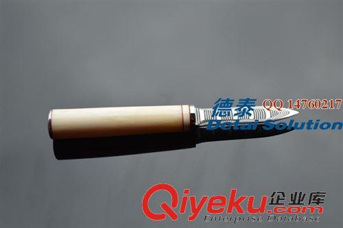 大馬士革gd工具 大馬士革鋼茶刀 gd普洱茶茶挑茶錐茶具 牛骨手柄 可定制